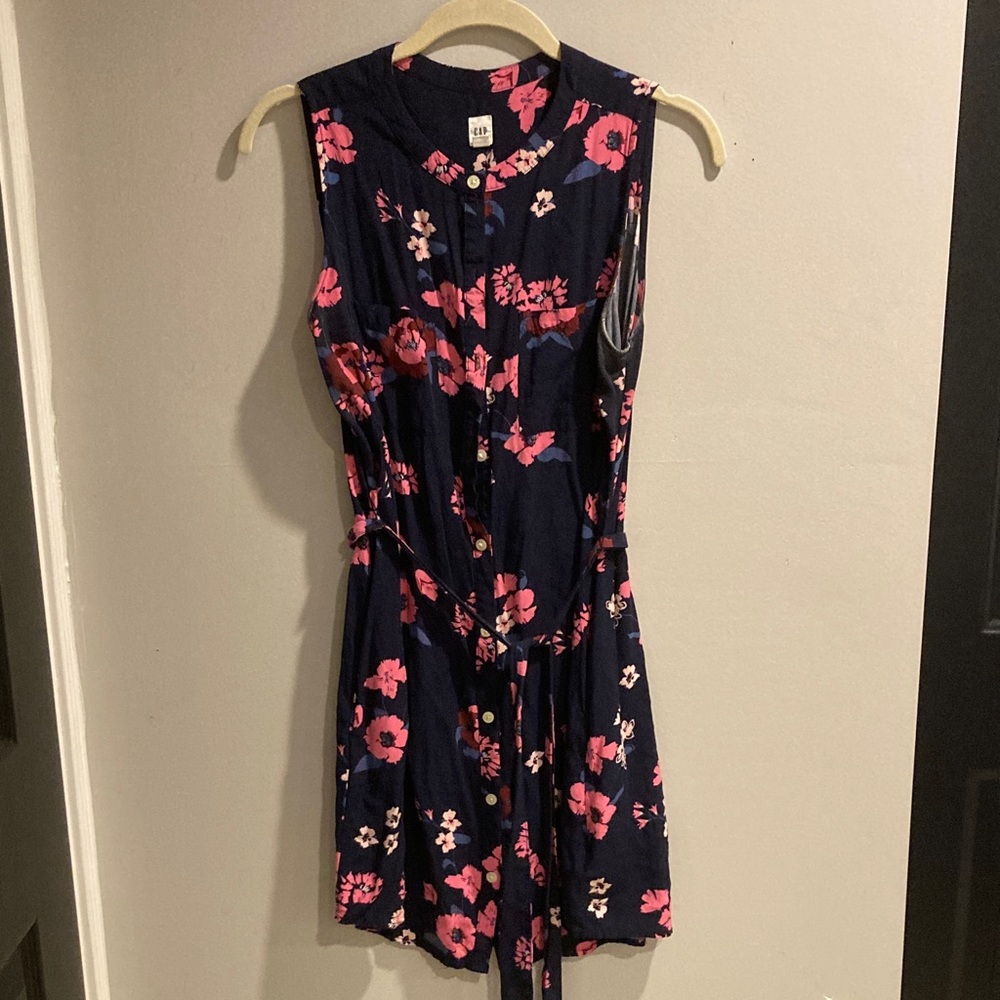 GAP Navy and Pink Floral Dress